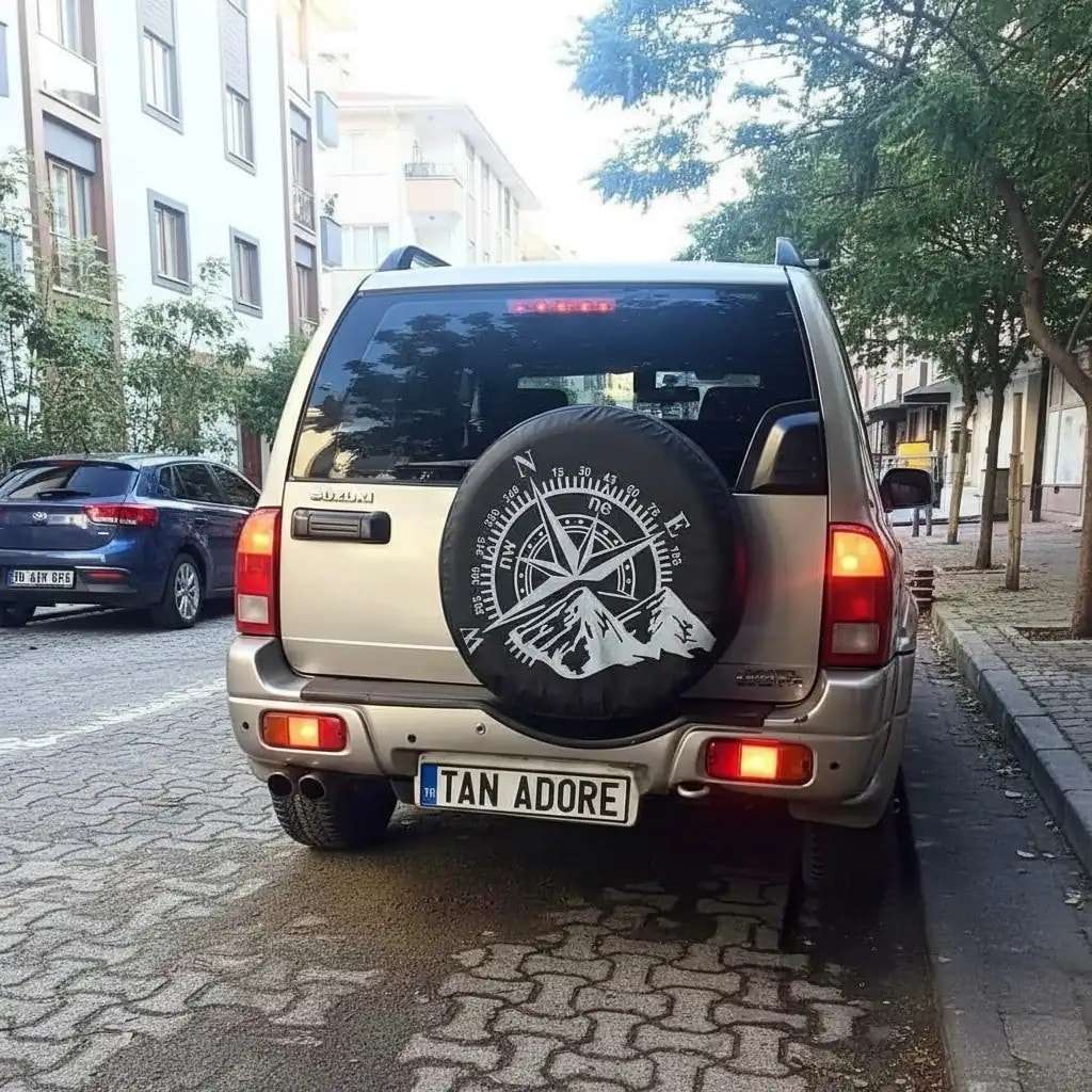 Pusula Tasarımlı Stepne Kılıfı